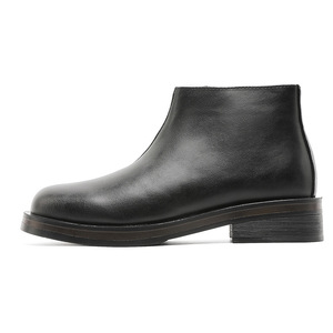 Chaussures montantes en cuir véritable pour hommes, style britannique, semelle épaisse, bottines d'été décontractées rétro 2026 - Product Image 5