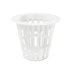 Plant Net Pot Hydroponic Bucket Basket, Lightweight Economy Net Pots with Plastic Mesh Pot Cups for Garden Balcony Planting