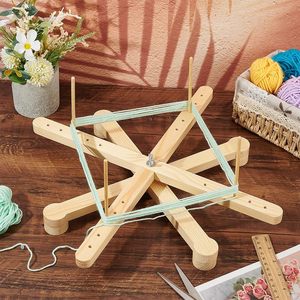 Estante de madera hecho a mano para hilo, para el hogar, para la organización y moldeado de bolas de hilo, para hilado artesanal, transfronterizo - Product Image 1