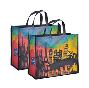 Sacs en PP tissés personnalisés de haute qualité à prix d'usine, impression tendance, protection de l'environnement, sacs de shopping - Product Image 1