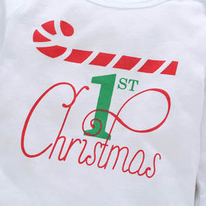 Vêtements de Noël pour enfants, ensembles pas chers, combinaison de Noël pour bébé unisexe, combinaison en coton biologique, vente en gros - Product Image 3