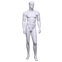Mannequin masculin réaliste grandeur nature avec support de tête pour les magasins de vêtements pour hommes
