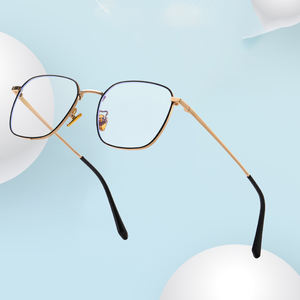 男性メタルブルー反射防止コンピュータメガネPhotogrey18322卸売眼鏡眼鏡フレームメーカー - Product Image 2