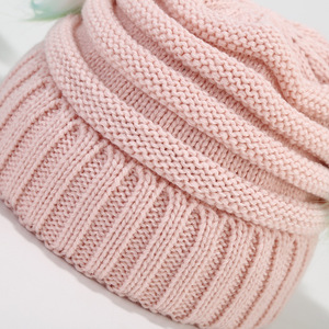 Dernière vente chaude 3-10 ans enfant <span class=keywords><strong>pompon</strong></span> boule mignon couleur vive bébé tricoté chapeau enfants bonnets chapeaux d'hiver pour enfants - Product Image 4