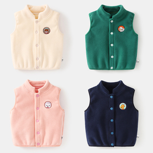 <span class=keywords><strong>Chaleco</strong></span> con botones y bordado <span class=keywords><strong>de</strong></span> animales <span class=keywords><strong>para</strong></span> bebés y niños pequeños, ropa <span class=keywords><strong>de</strong></span> abrigo gruesa y cálida sin mangas <span class=keywords><strong>para</strong></span> otoño e invierno - Product Image 1