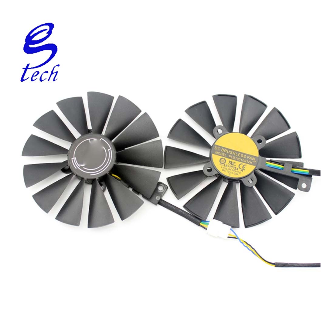 Новый 95 мм вентилятор охлаждения PLD10010S12H для ASUS ROG STRIX Dual RX 470 570 для AMD RX470 RX570 Вентилятор охлаждения игровой видеокарты