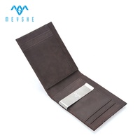 Dompet Kartu & Penjepit Uang Kulit Asli & Kanvas Custom Harga Pabrik, Tipis, Kantong Depan, Anti-RFID, Anti-Maling untuk Pria