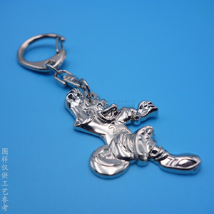 Custom Die Cast 3D Metal <b>Anime</b> <b>Keychain</b> Zinc Alloy Bright Nickel 55x23mm For Business Gifts Advertising Promotional Use - Product Image 1