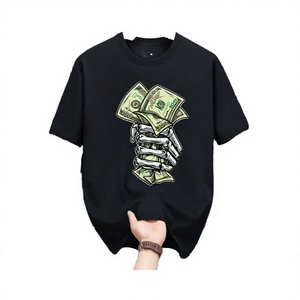 Camiseta Negra de Manga Corta para Hombre, Estilo Urbano, Cuello Redondo, Corte Regular, 100% Algodón Jersey, Anti-pilling - Product Image 2