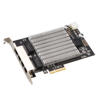 2.5G Gigabit 4 port kartu jaringan PoE Quad port kamera industri Gambar akuisisi kartu bingkai catu daya I226 chip 2500