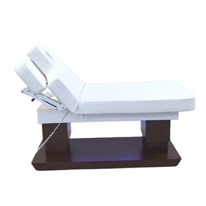 KISEN Modern Electric Foot Control Optional Curved Lash Beds Luxury Professional Massage Beds Head Spa 4 Motor Beauty Bed - Product Image 1