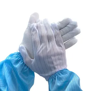 YP-Q7 Elektrostatischer Schutz prallprothesen-Handschuhe/ staubfreie Handschuhe saubere ESD-Staubstreifen-Handschuhe/antistatische Arbeitshandschuhe
