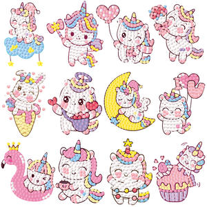 कस्टम फैक्टरी मोज़ेक स्टिकर किट कार्टून पशु हीरा पेंटिंग स्टिकर बच्चों को उपहार - Product Image 6