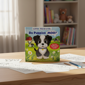 <span class=keywords><strong>Livre</strong></span> sonore sensoriel pour enfants : Chiots de la ferme à toucher et à presser – <span class=keywords><strong>Livre</strong></span> éducatif précoce pour tout-petits avec sons d'animaux - Product Image 2