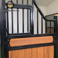 Vente chaude en Australie, box à chevaux modulaire préfabriqué, design de sécurité intérieur, montage modulaire, devant coulissant, métal stable