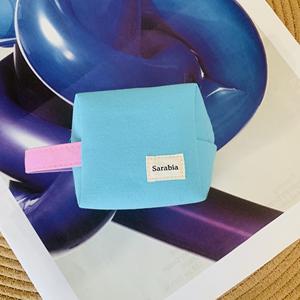 Sac cosmétique en toile petits sacs de maquillage à la mode pochette de rangement cosmétique Portable avec poignée pour femmes hommes voyage plage en plein air - Product Image 2