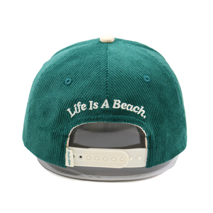 Cappello da Baseball Personalizzato con Ricamo Verde Vintage, 5 Pannelli, Chiusura Snapback, in Velluto a Coste, Morbido, con Fodera in Seta - Product Image 4