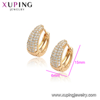 Boucles d'oreilles creuses Xuping 96848, bijoux fantaisie à crochet pour femmes