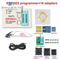 EZP2023 Plus USB High Speed SPI Flash Programmer dengan 12 Adaptor SOP8 QFN8 WSON8 TSSOP8 Alat Pembakar BIOS