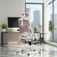 Mobilier de bureau à domicile Chaise de jeu ergonomique Chaise de gestionnaire de personnel en maille avec accoudoir Chaises de bureau mobiles et confortables