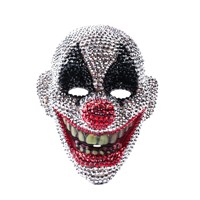Nouveau Masque Personnalisable Haut de Gamme Orné de Diamants, Best-seller Transfrontalier Europe-Amérique, Idéal pour les Soirées d'Halloween et les Fêtes, Tendance