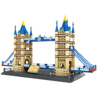 Puente de la Torre de Londres, Moderno, de Plástico ABS, 1031 Piezas, Juego de Construcción DIY, Bloques de Construcción Educativos para Edades de 7 a 14 Años