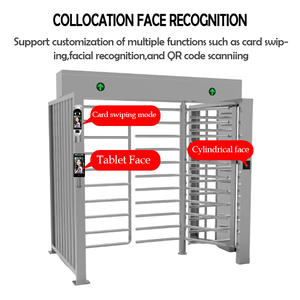 Tourniquets biométriques de sécurité pleine hauteur double tourniquet automatique pour entrées et sorties strictement contrôlées - Product Image 2