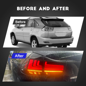HCMOTIONZ 2003-2009 Lexus RX300 RX350 Harrier Faros Traseros LED Giro Secuencial Animación Welcome Ahumado Par - Product Image 6