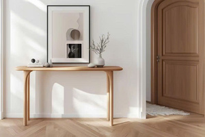 Table console en bois de hêtre faite à la main, meuble d'appoint moderne pour entrée, meuble d'entrée pour salon, design à pieds stables - Product Image 5