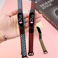 Jam Tangan Elektronik Digital LED Unisex Kasual Tahan Air Layar Sentuh LED Warna Ganda Oval Baru 2025 untuk Wanita Pria Anak Pelajar