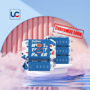 Penjualan paling laris 100% dapat dibilas tisu pembersih rumah tangga Label pribadi tisu basah Toilet tisu dapat dibilas - Product Image 1