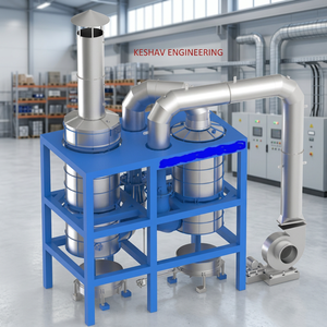 Maquinaria Industrial: Bomba y Motor para Eliminación de Gases, Desodorización de Amoníaco y Tratamiento de Aguas Residuales con Depurador Húmedo de Acero Suave para Humos Ácidos - Product Image 2