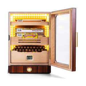 Nhà sản xuất bán buôn 3 lớp gỗ Cedar Máy tính để bàn xì gà Humidor Tủ xì gà hộp điện xì gà tủ với các phụ kiện - Product Image 6
