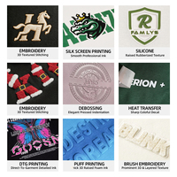 Hoodie polos katun poliester campuran OEM/ODM untuk pria, potongan pendek, model kotak, berat 350gsm, bordir custom