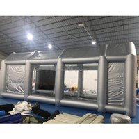 Cabine de peinture de voiture cabine de pulvérisation portable sauter tente gonflable chambre avec système de filtre voiture peinture cabine de peinture gonflable