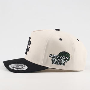 Casquette de baseball en daim noire de qualité supérieure, bicolore noir et vert, à 5 panneaux, avec visière incurvée et étiquette Sap, style snapback - Product Image 5