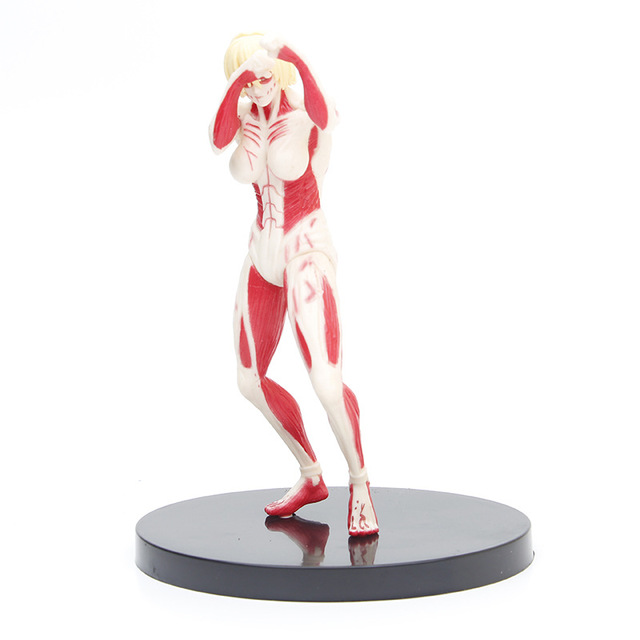 XRH Hot Anime Attack on Titan Figure Giantess Eren Mikasa Ackerman Armin Erwin Smith Collection Educational Toys Kid 16CM