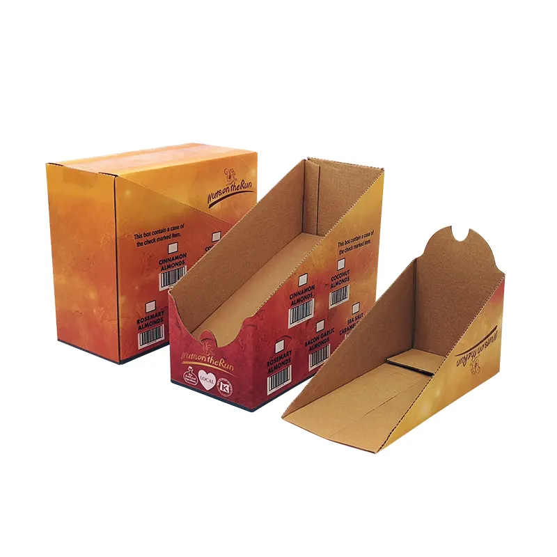Emballage d'impression personnalisé en carton ondulé, boîte d'exposition pour livraison, 50 pièces