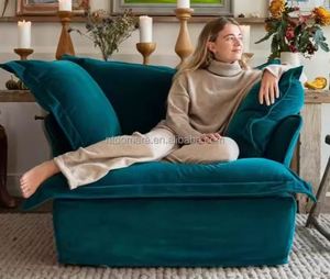 Ensemble de canapés Chesterfield en coton et lin de style japonais, nouveau design pour la maison, l'appartement, le centre commercial ou l'hôtel, style français - Product Image 4