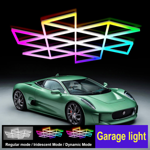 Lampe de travail LED pour voiture, éclairage néon de garage, plafonnier de garage déformable, éclairage de lavage de voiture pour atelier et installation en zone de réparation - Product Image 2