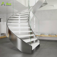 Escalier incurvé Escadas avec un aspect tendance Escalier circulaire