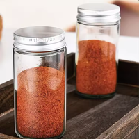 Vente en gros de bouteilles de stockage d'assaisonnements en verre vides OSHOW de 4 oz (120 ml) avec bouchon à vis, écologiques, de haute qualité, pour poivre et épices