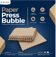 Feuille de papier bulle en kraft nid d'abeille double face écologique 20x12 pouces |   Emballage en PVC réutilisable pour parfums et cosmétiques |
