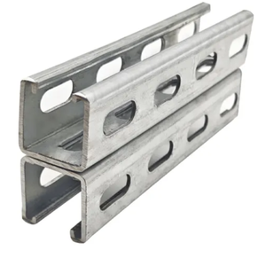 Thiết kế mới lạ đôi C kênh thép unistrut khung 41mm 41mm strut kênh với uốn cắt Hàn dịch vụ ANSI tiêu chuẩn - Product Image 3