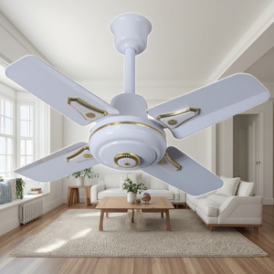Ventilador de Techo de Alta Calidad de 24 Pulgadas, 4 Aspas, 5 Velocidades, Control Remoto, Plegable, de Plástico, para Uso en el Hogar y Hoteles, Nuevo, Enfriamiento de Aire - Product Image 6
