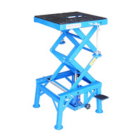 Hidrolik makas bir motosiklet kaldırma platformu 870mm kaldırma yüksekliği bakım platformu