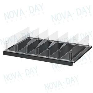 Divisores y empujadores de tienda de conveniencia Estante con empujador de resorte Estante para cigarrillos Divisores de estante de plástico Pus - Product Image 1