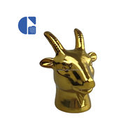 Vente en gros de bouchons de bouteilles de parfum animaux 12 zodiaque chinois 15mm en or couvercles de parfum accessoires de conteneurs cosmétiques
