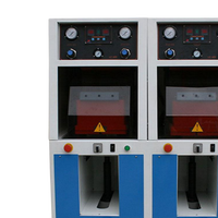 Presse semi-automatique à deux postes 220V pour la pose de semelles de chaussures, machine de pressage secondaire à double station pour baskets