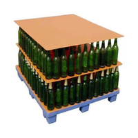 Meilleur prix d'usine, palette en plastique ondulé à coins arrondis, 100% recyclable, feuille de séparation pour bouteilles, panneau creux en PP